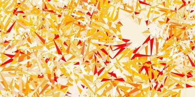 Light orange vector backdrop with triangles, lines.