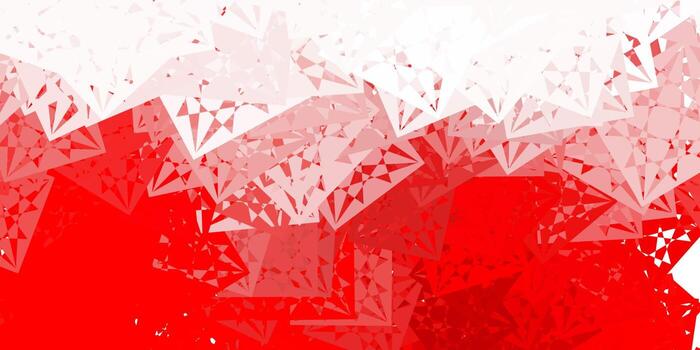 Light Orange vector template with triangle shapes.