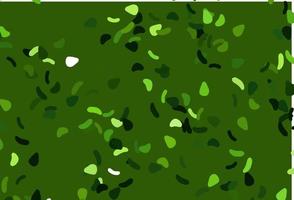 Light Green vector backdrop with abstract shapes.