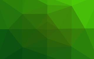 Telón de fondo abstracto de polígono de vector verde claro.