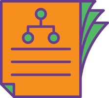 Project Line Filled Two Color vector