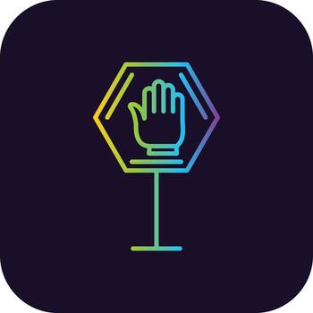 Stop Gradient Icon vector