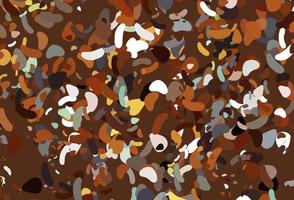 Light Orange vector texture with random forms.