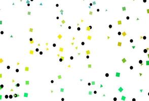 Light Green, Yellow vector pattern in polygonal style with circles.