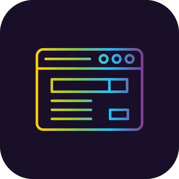 icono de gradiente de navegación vector