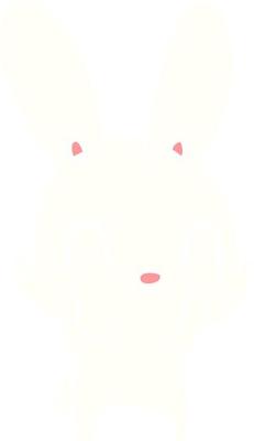 cute flat color style cartoon rabbit