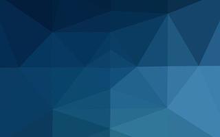 Dark BLUE vector blurry triangle pattern.