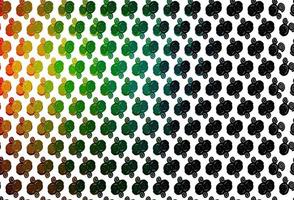 Light Multicolor, Rainbow vector pattern with bubble shapes.