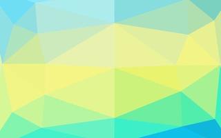 diseño abstracto del polígono del vector azul claro, amarillo.