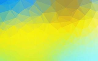 Light Blue, Yellow vector shining triangular background.