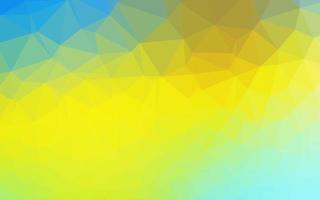 Light Blue, Yellow vector shining triangular background.