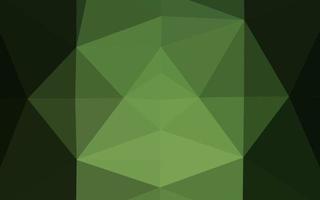 Dark Green vector blurry triangle texture.