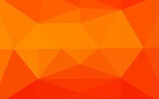 Light Orange vector triangle mosaic texture.