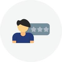 Customer Review Flat Circle vector