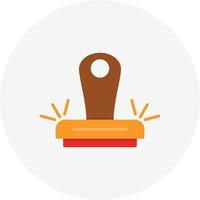 Stamp Flat Circle vector