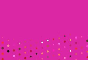 Light Pink, Yellow vector template with circles.