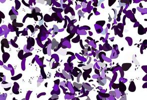 Light Purple vector background with abstract forms.