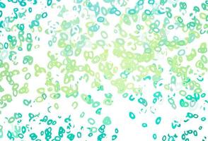 Light Green, Yellow vector cover with spots.