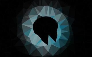 Light BLUE vector polygon abstract background.