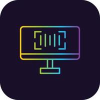 Scanner Gradient Icon vector