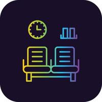 Waiting Room Gradient Icon vector