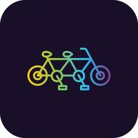 Tandem Gradient Icon vector