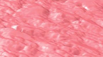 schmelzende pastellrosa plastische flüssigkeitswellen video