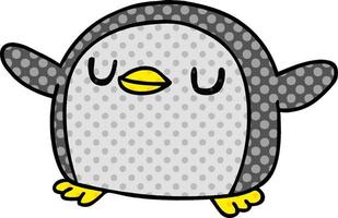 cartoon kawaii of a cute penguin vector