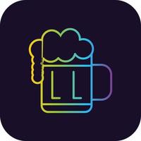 Beer Gradient Icon vector