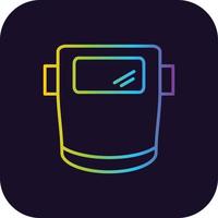 Welding Mask Gradient Icon vector