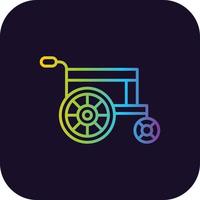 Wheelchair Gradient Icon vector