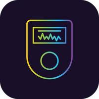 Pulse Oximeter Gradient Icon vector