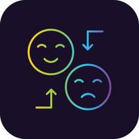 Emotion Gradient Icon vector