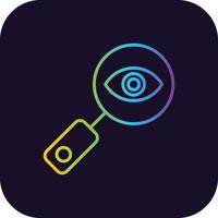 Eye Test Gradient Icon vector