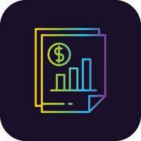 Budget Gradient Icon vector