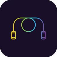 Jumping Rope Gradient Icon vector