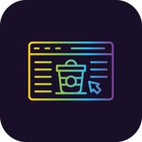Website Gradient Icon vector