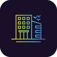 Building Gradient Icon vector