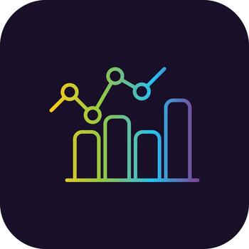 icono de gradiente de progreso vector