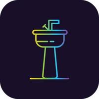 Basin Gradient Icon vector