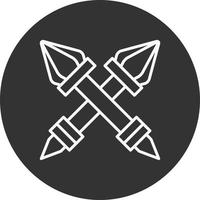 Scepter Line Inverted Icon vector