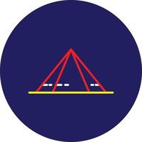 Pyramid Line Multicolor vector