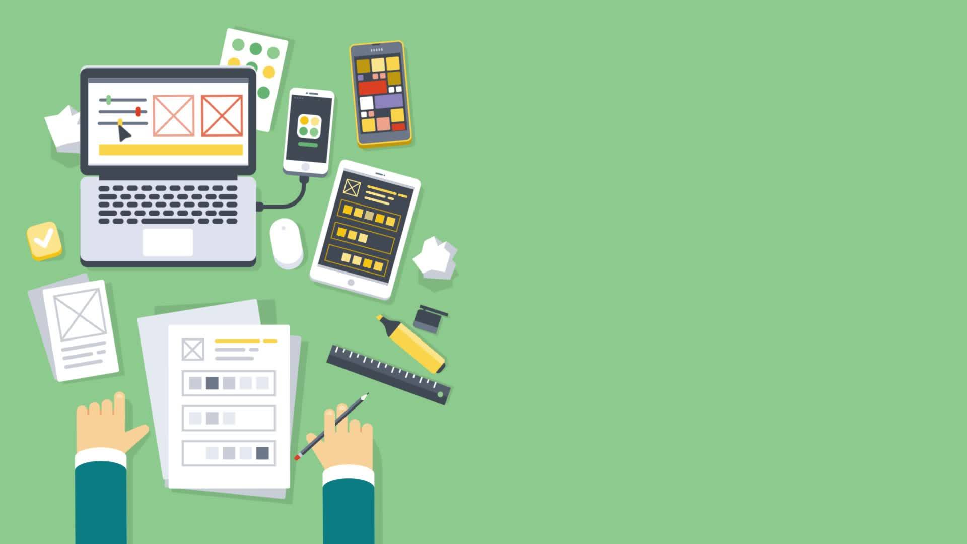 Illustration of business, to add to your video, suitable for video