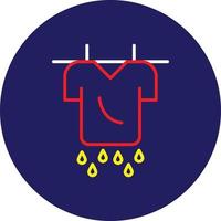 Drying Line Multicolor vector
