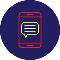 Message Line Multicolor vector