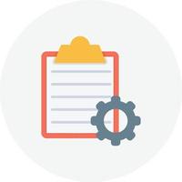 Order Processing Flat Circle vector