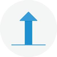 Upload Flat Circle vector