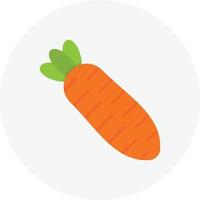 Carrot Flat Circle vector
