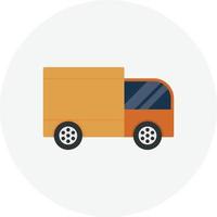 Bakery Truck Flat Circle vector