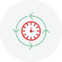 Processing Time Flat Circle vector
